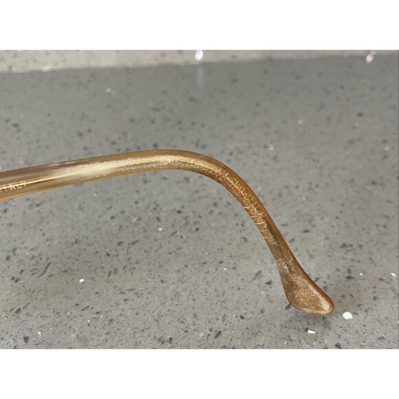 Bausch & Lomb B&L Eyeglasses Frames ONLY round oversized Italy 55-17-140 brown - Picture 6 of 15